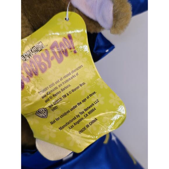 Scooby Doo 18" Vintage Plush 2002 Wizard Hat And Cape Robe Stars Blue - Picture 4 of 11